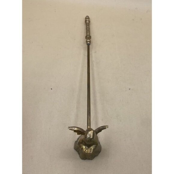 Brass Angel Candle Snuffer Flame Extinguisher Long Handled Wings 10" - Picture 2 of 12